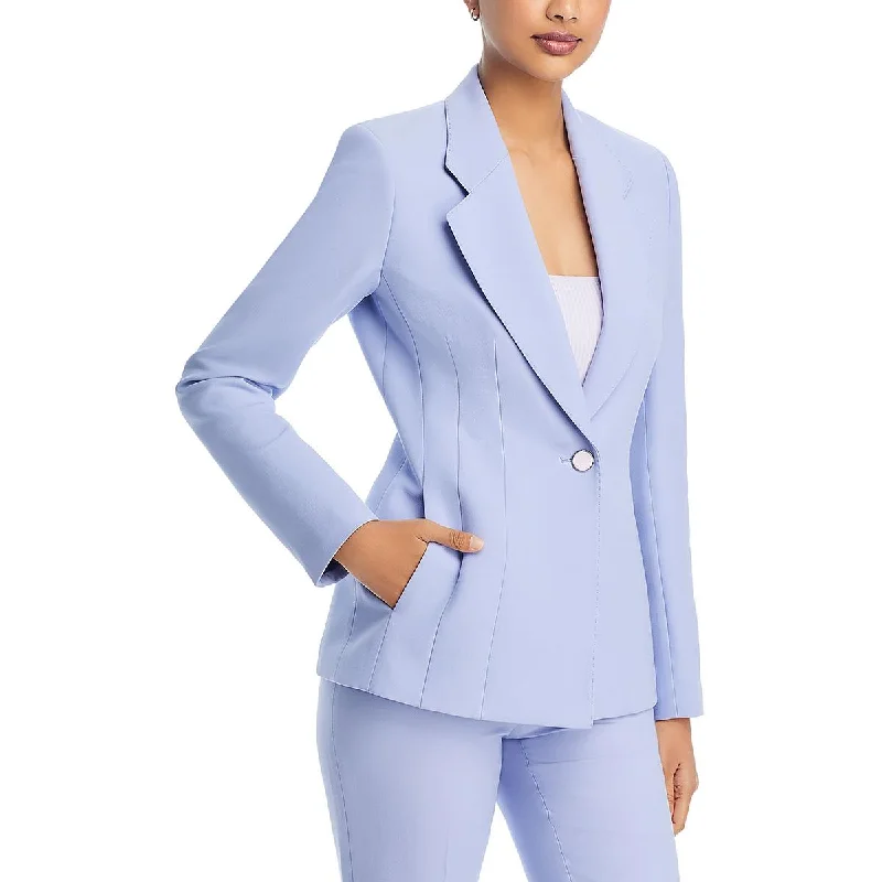 Lafayette 148 New York Womens Wool Suit Separate One-Button Blazer