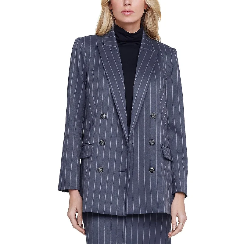 L'Agence Womens Aimee Pinstripe Suit Separate Double-Breasted Blazer