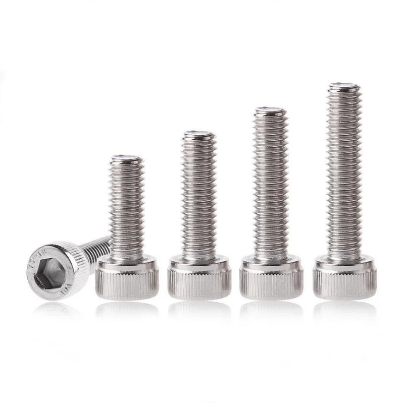 Suleve‚Ñ¢ M4SH5 50Pcs M4 304 Stainless Steel 10-20mm Hex Socket Cap Head Screw Bolts Nut Optional Length