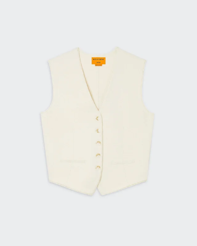 Tailored Vest - Cream